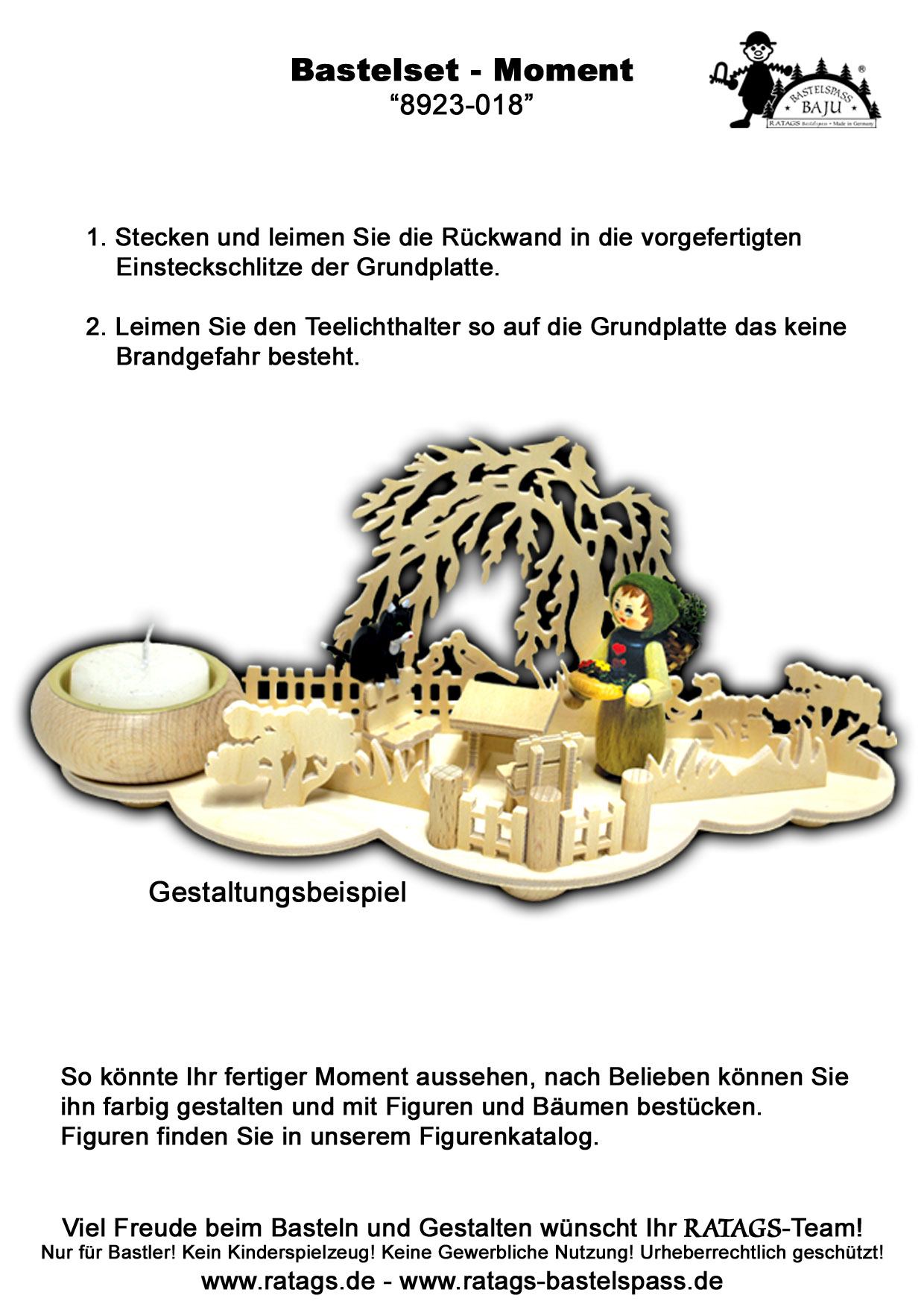 Tischschmuck zum Basteln, Wolke Weide