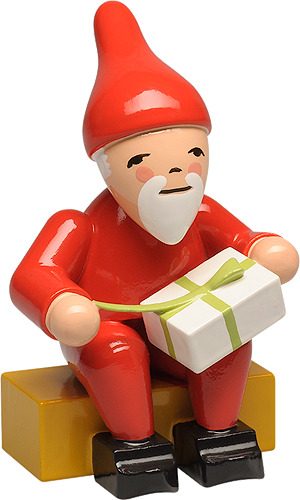 Heinzelmännchen mit Geschenk