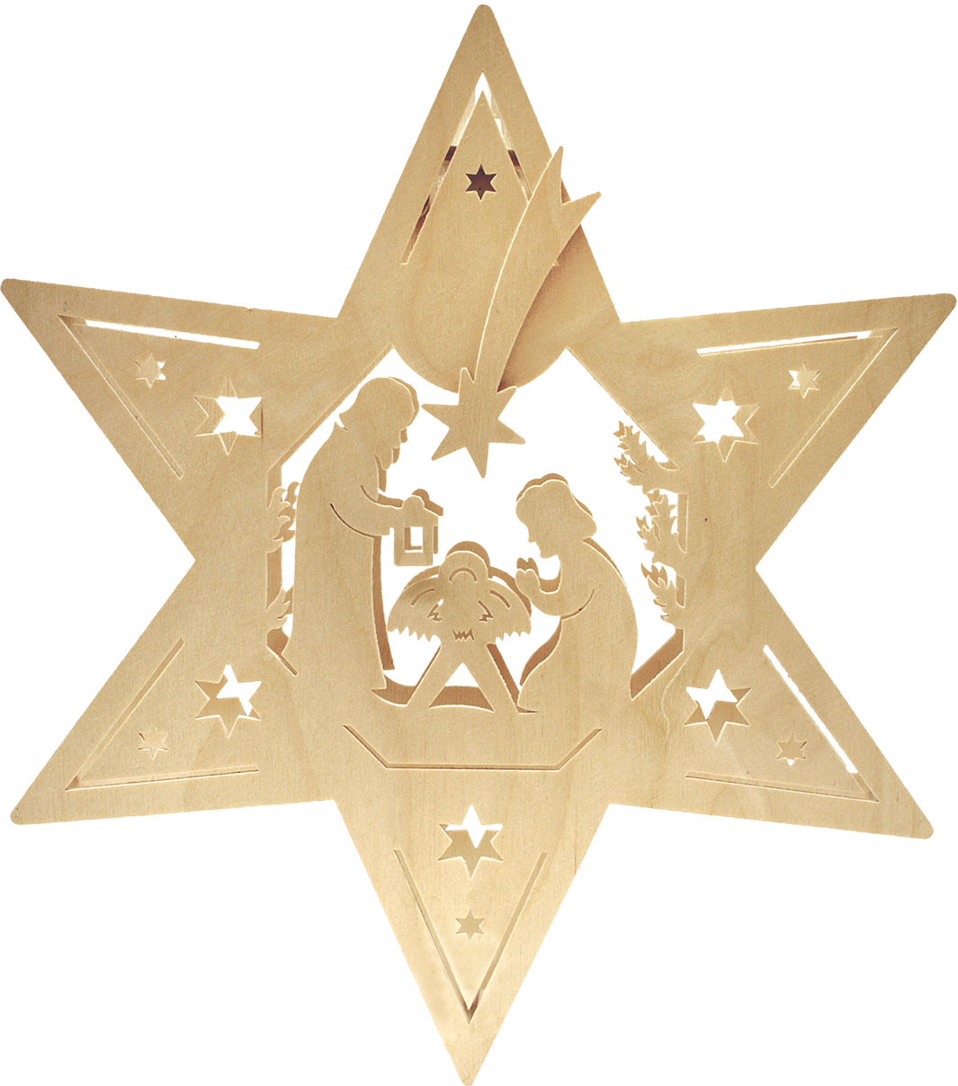 Window picture, illuminated, star, birth of Christ