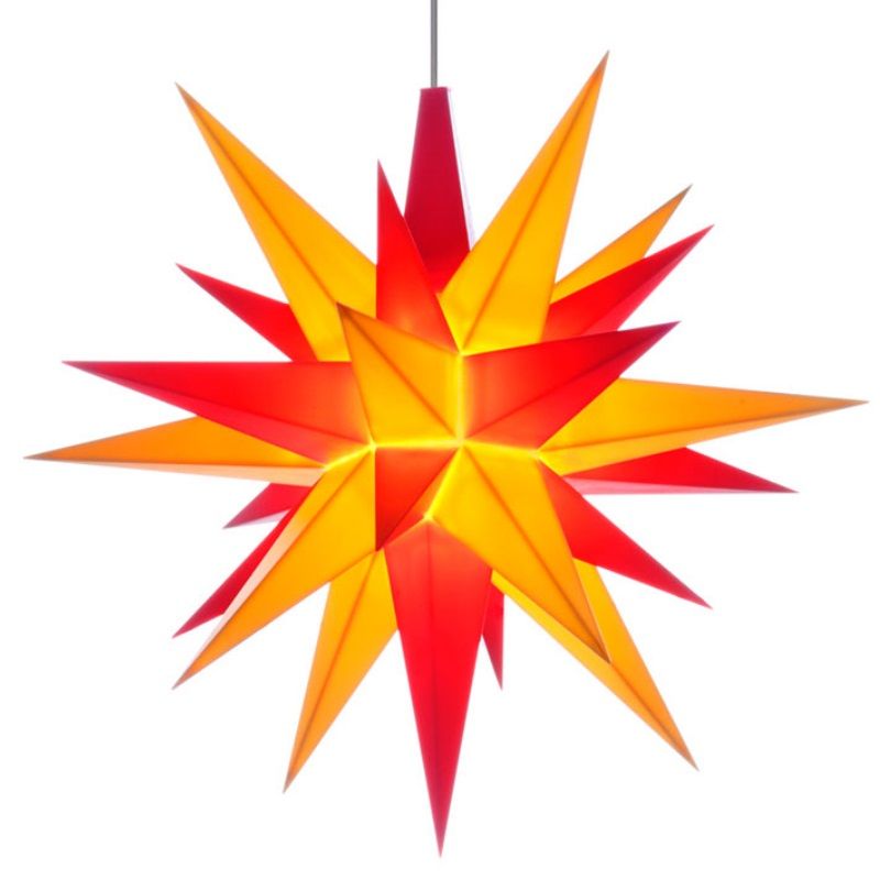 Herrnhut craft set 13 cm, yellow/red Herrnhut stars, plastic