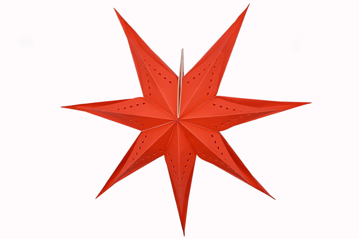 Sterne 48 cm, rot, Papier
