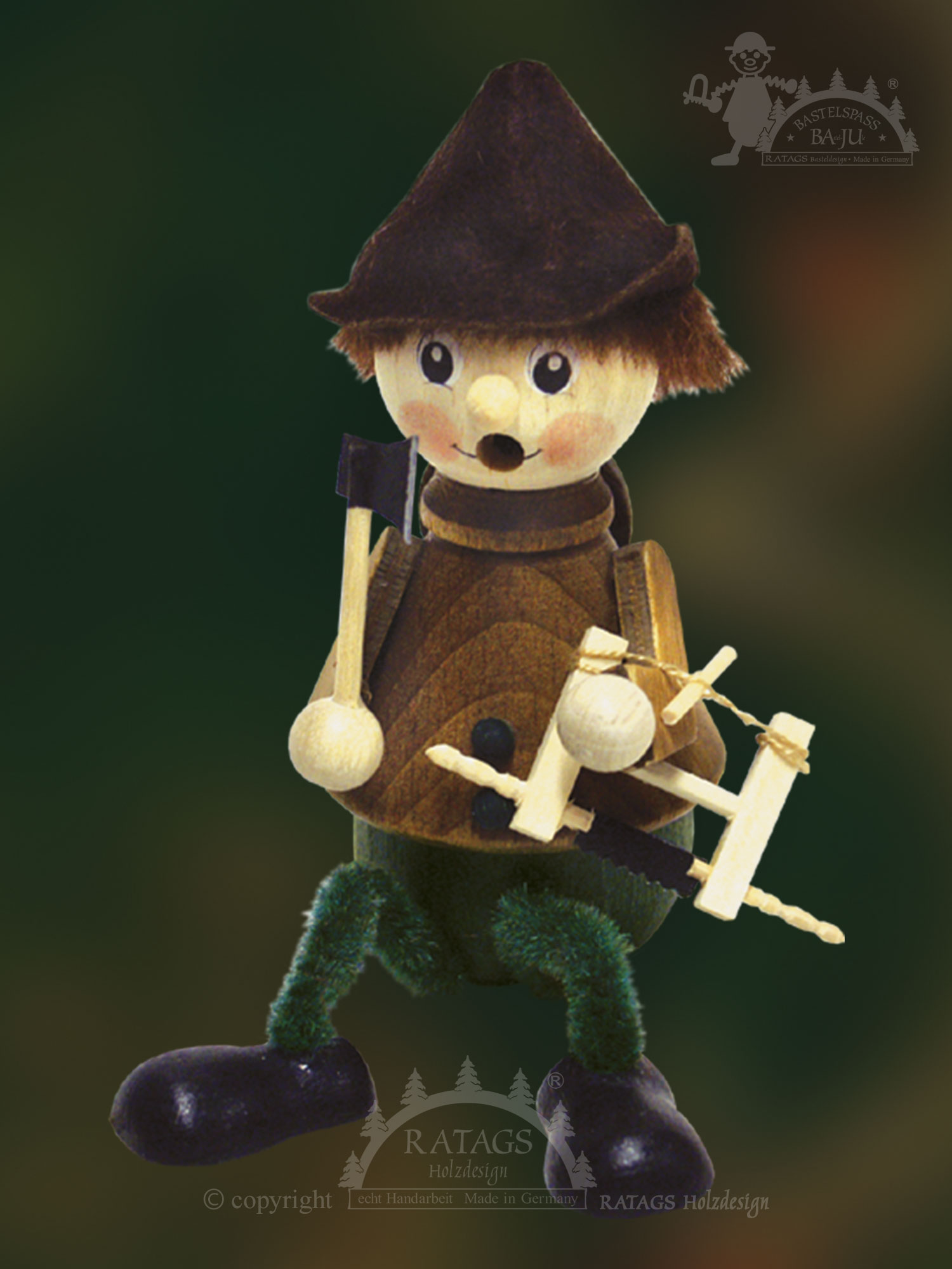 Incense smokers for crafting, forest man