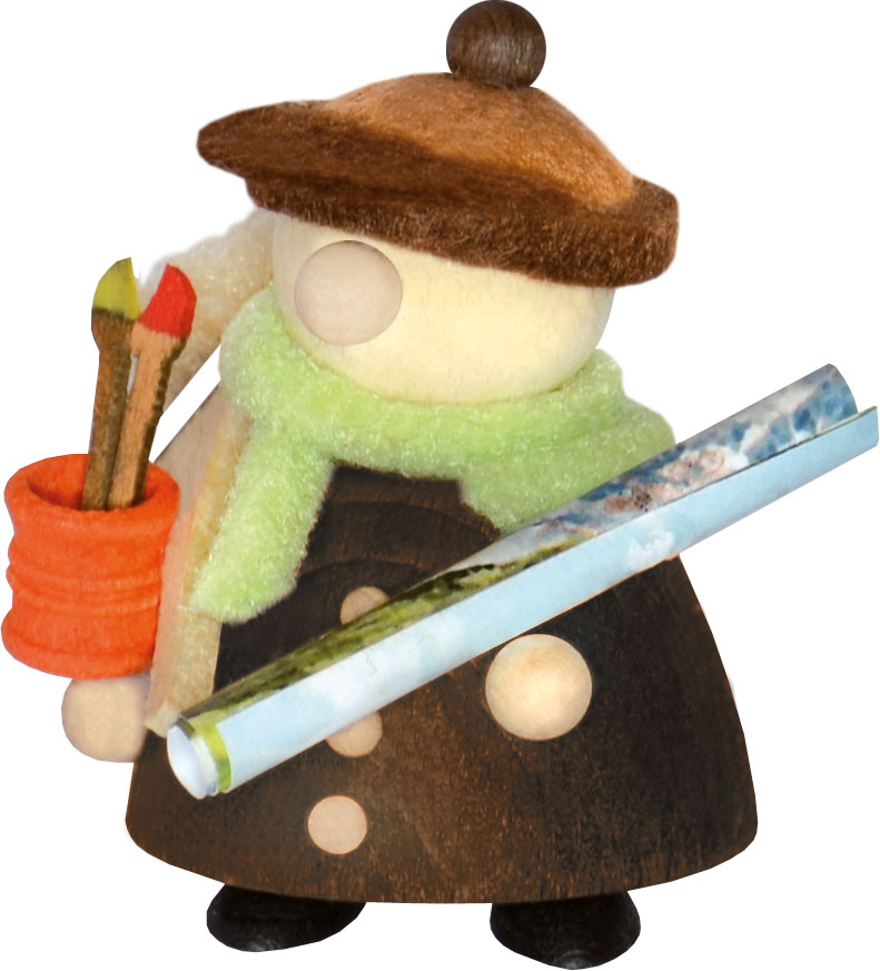 Molli Künstler-Stift, braun, Leinwand, P