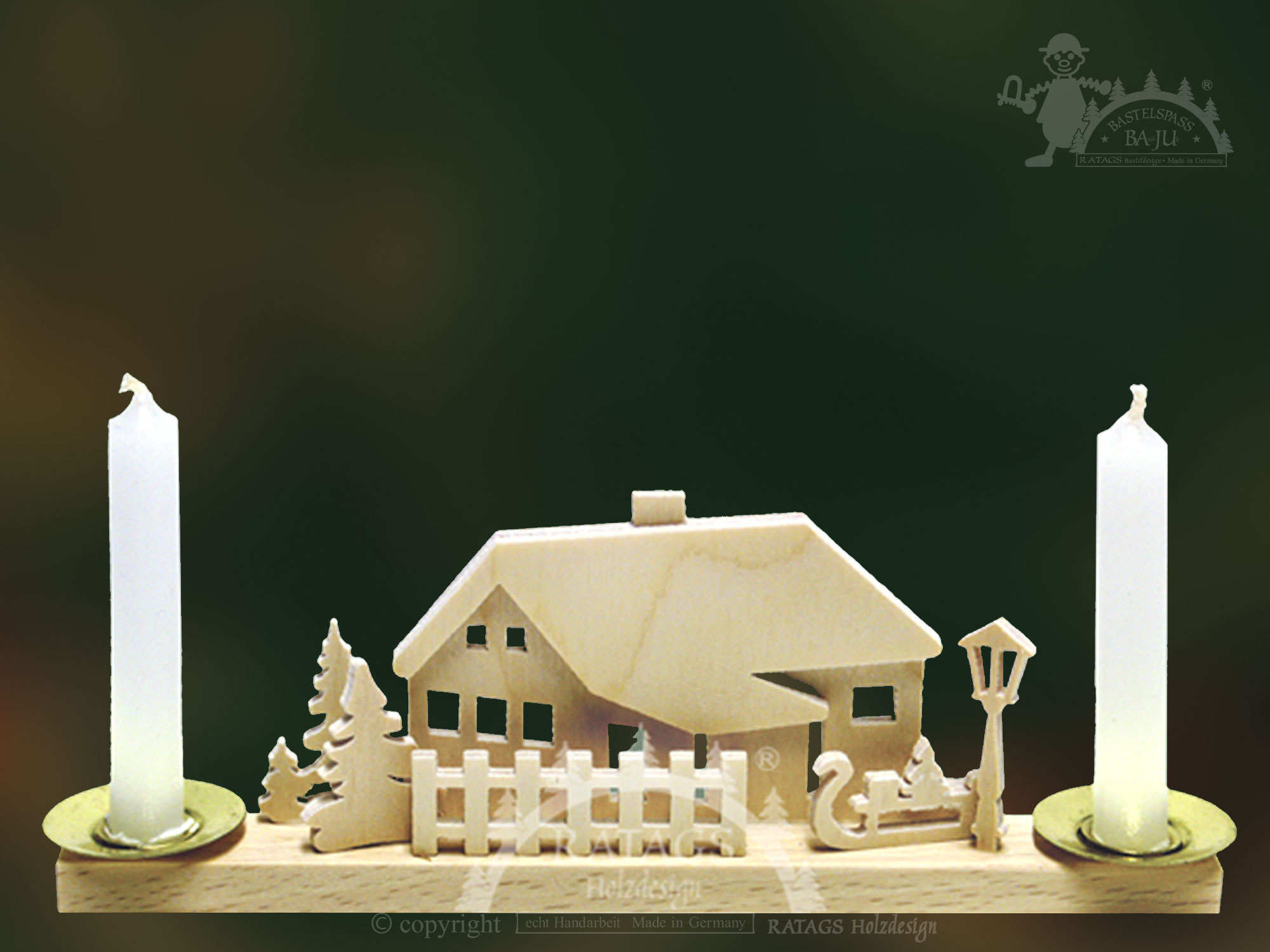 Candle holders for crafting, sledges on the house