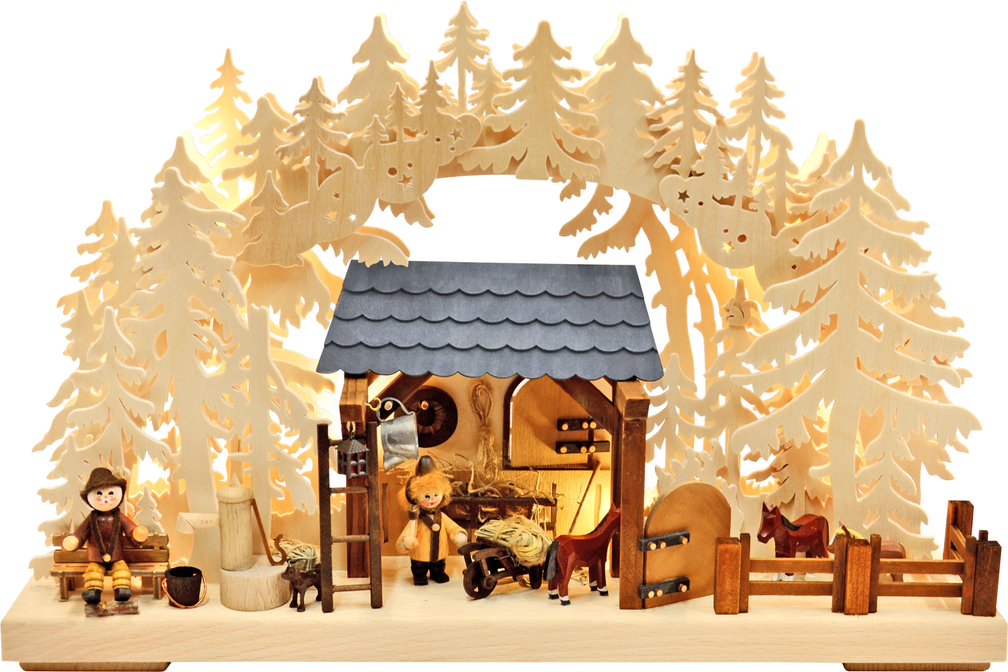 Small 3D candle arch, riding stable