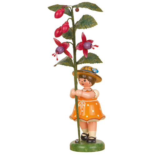 Flower child girl – fuchsia 17 cm