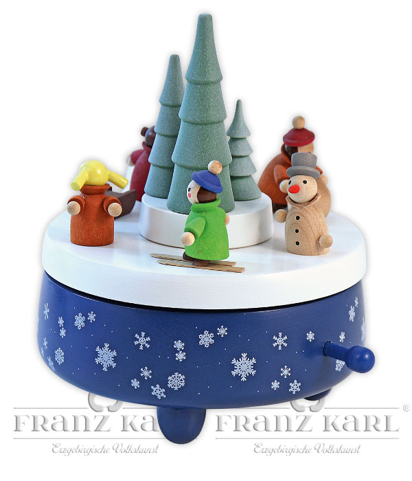 Spieldose Winterlandschaft