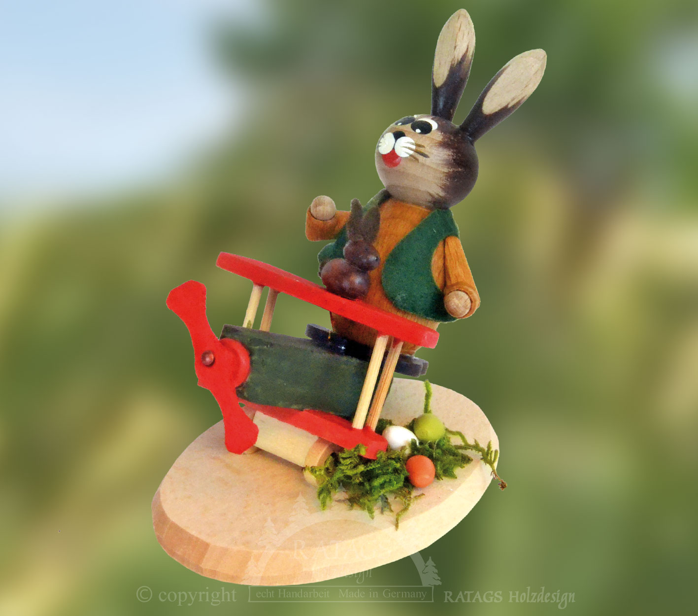 Rabbit meadow, aeroplane