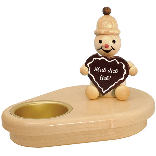 Juniorleuchter Junior mit Lebkuchenherz 1 Teelicht