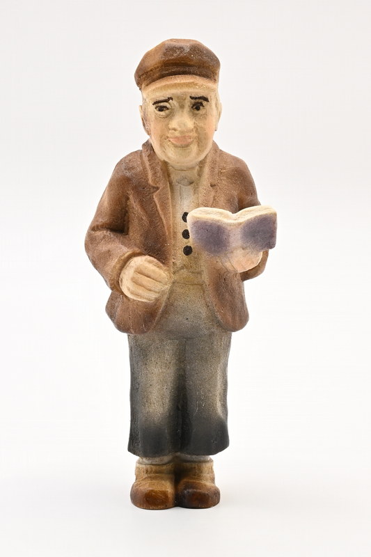 Grandfather with book, coloured, 90 mm