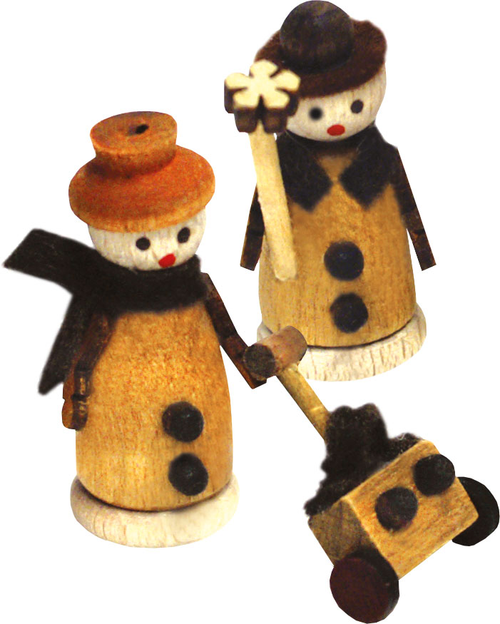 Miniature figures, set of 2, travellers