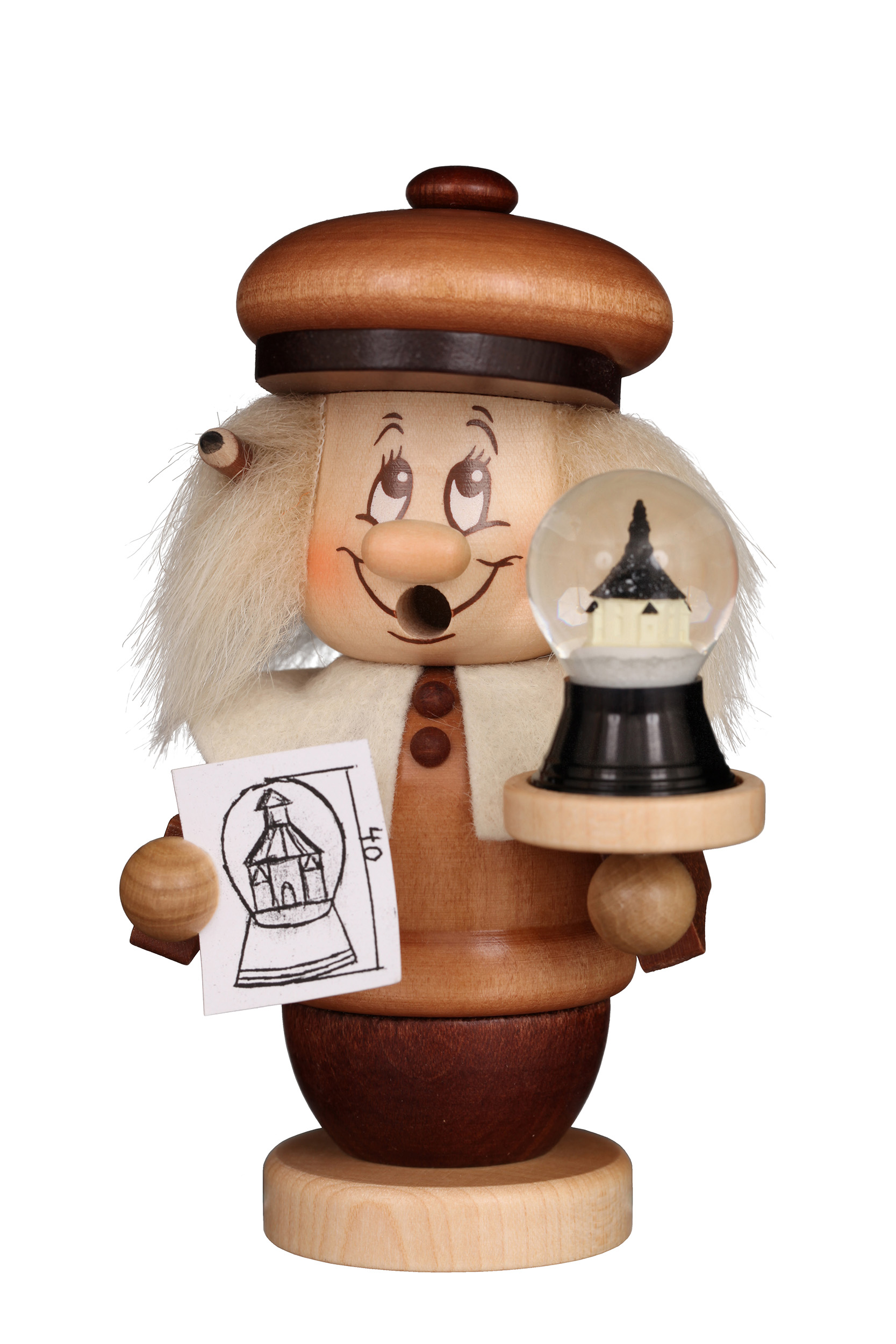 RM Miniwichtel Schneekugelbauer ca. 14 cm
