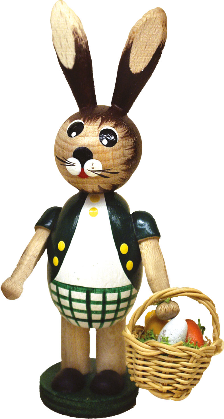 Osterhasenjunge mit Körbchen