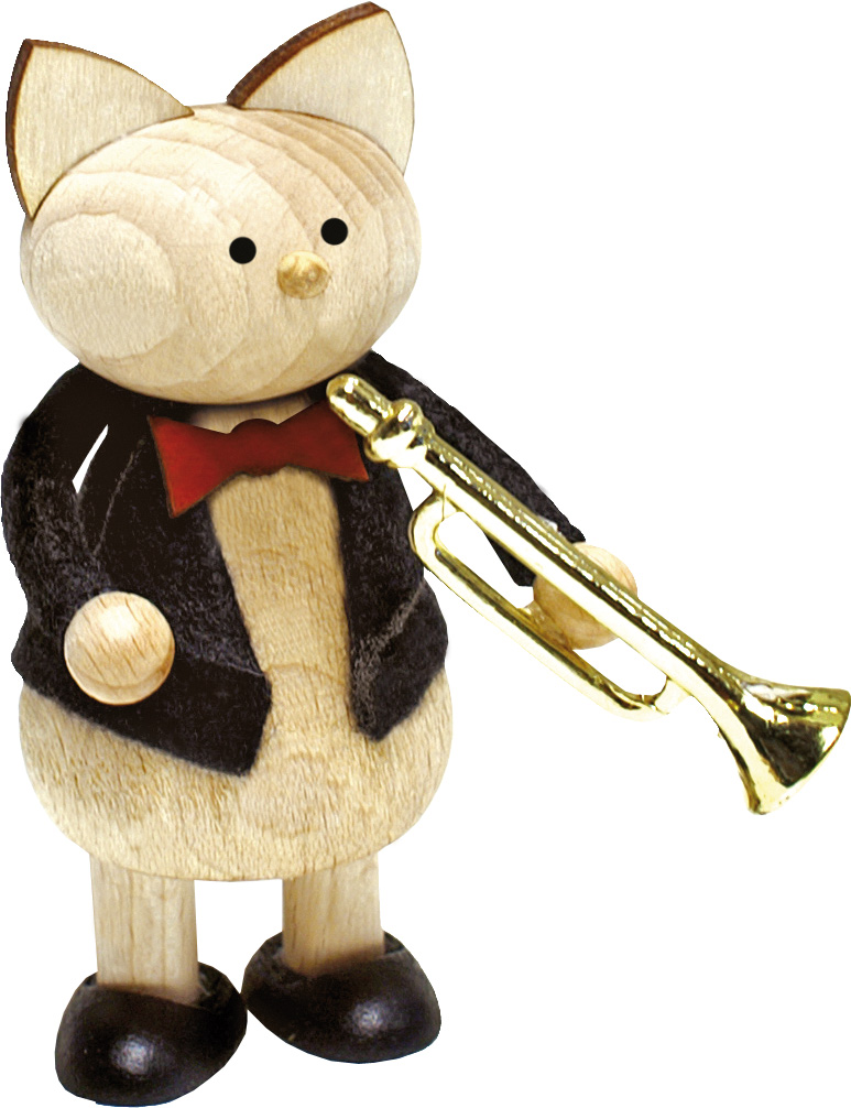 Katze mit Fanfare