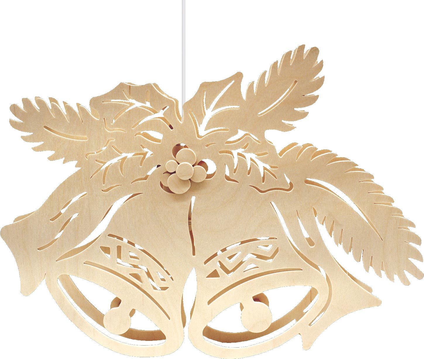 Window picture, illuminated, for crafting, bell, for sawing yourself