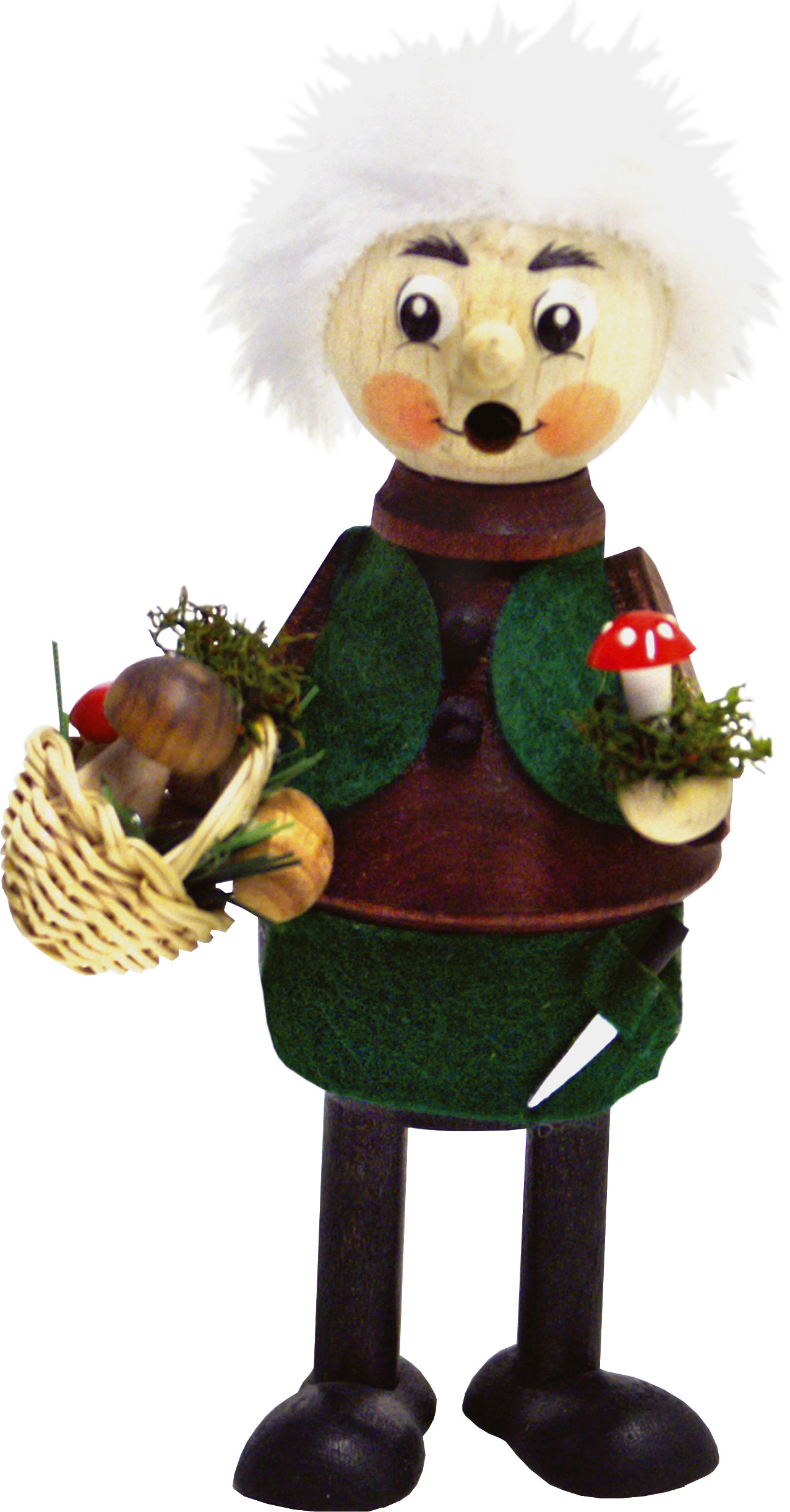 Funny fellow, mushroom picker