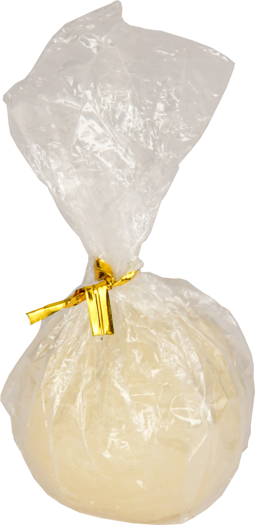 Bougie boule, petite, naturelle, ø 4 cm, sous film plastique