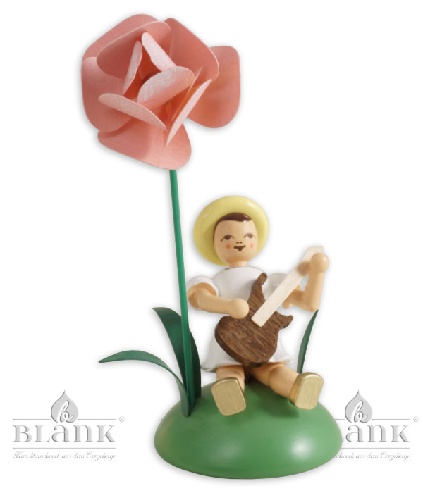 Peony / Electric guitar Flower child sitting