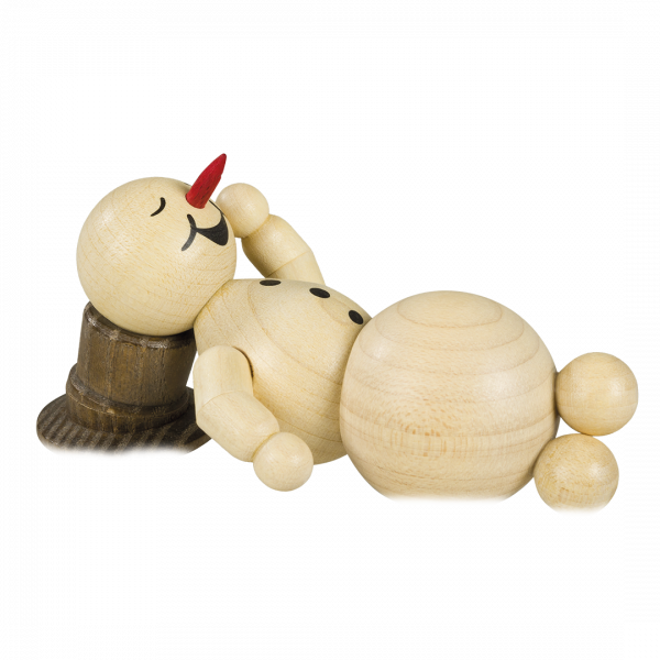 Sleeping snowman without base 4 cm