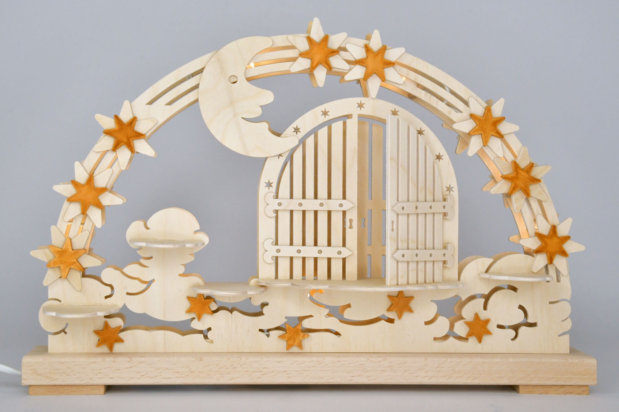 Schwibbogen kl., Himmelspforte, 5 Kurzrockengel