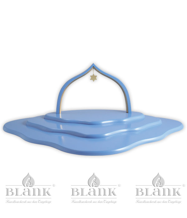 Cloud 3 tiers with arch, coloured