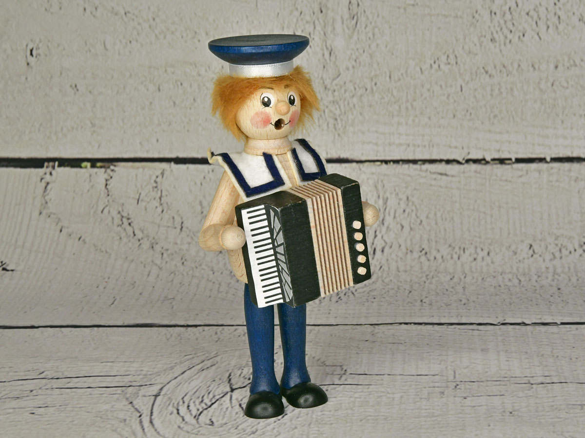 Glazed natural wood, sailor