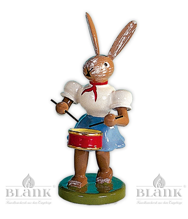 Osterhase stehend, Trommel