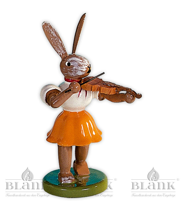 Osterhase stehend, Violine