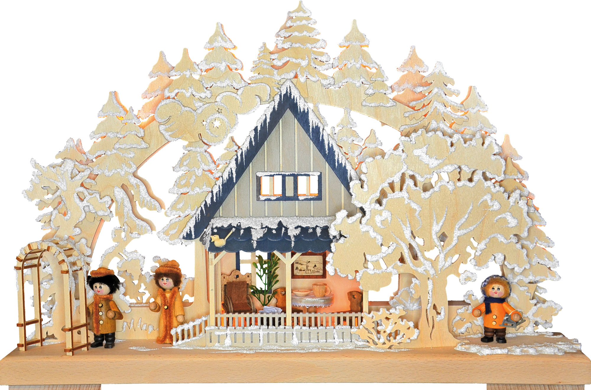 Small 3D candle arch, beginning of winter