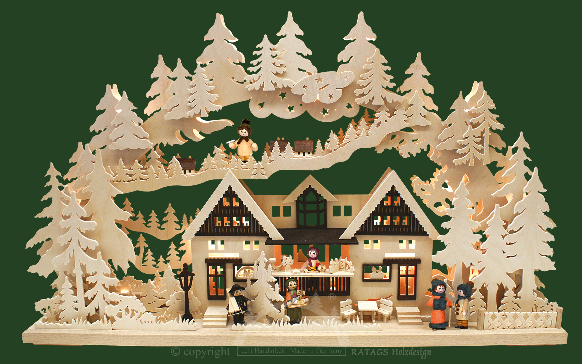 3D candle arch, large, Christmas at Geschen