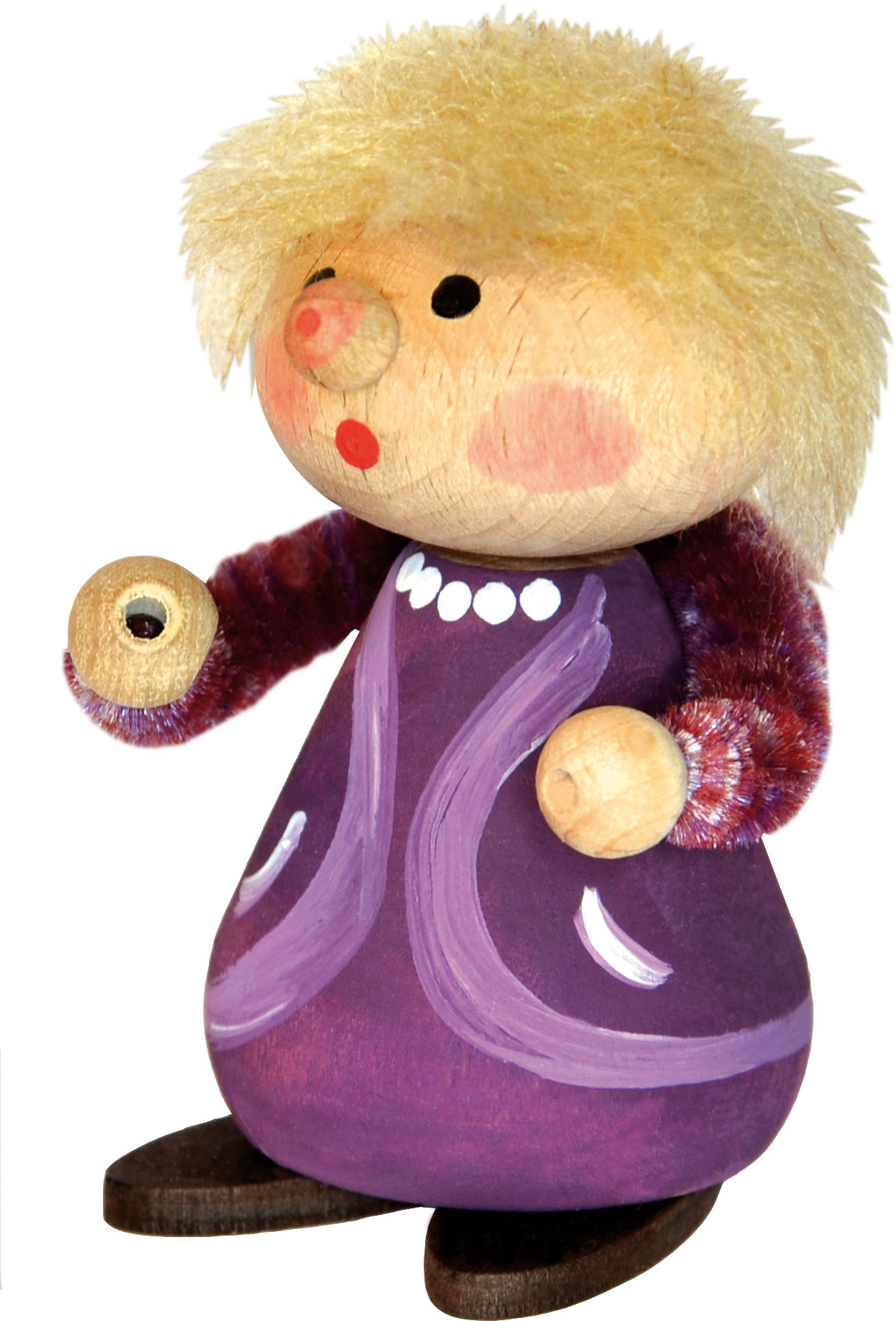 Figur att pyssla med De roliga, mamma blond hår