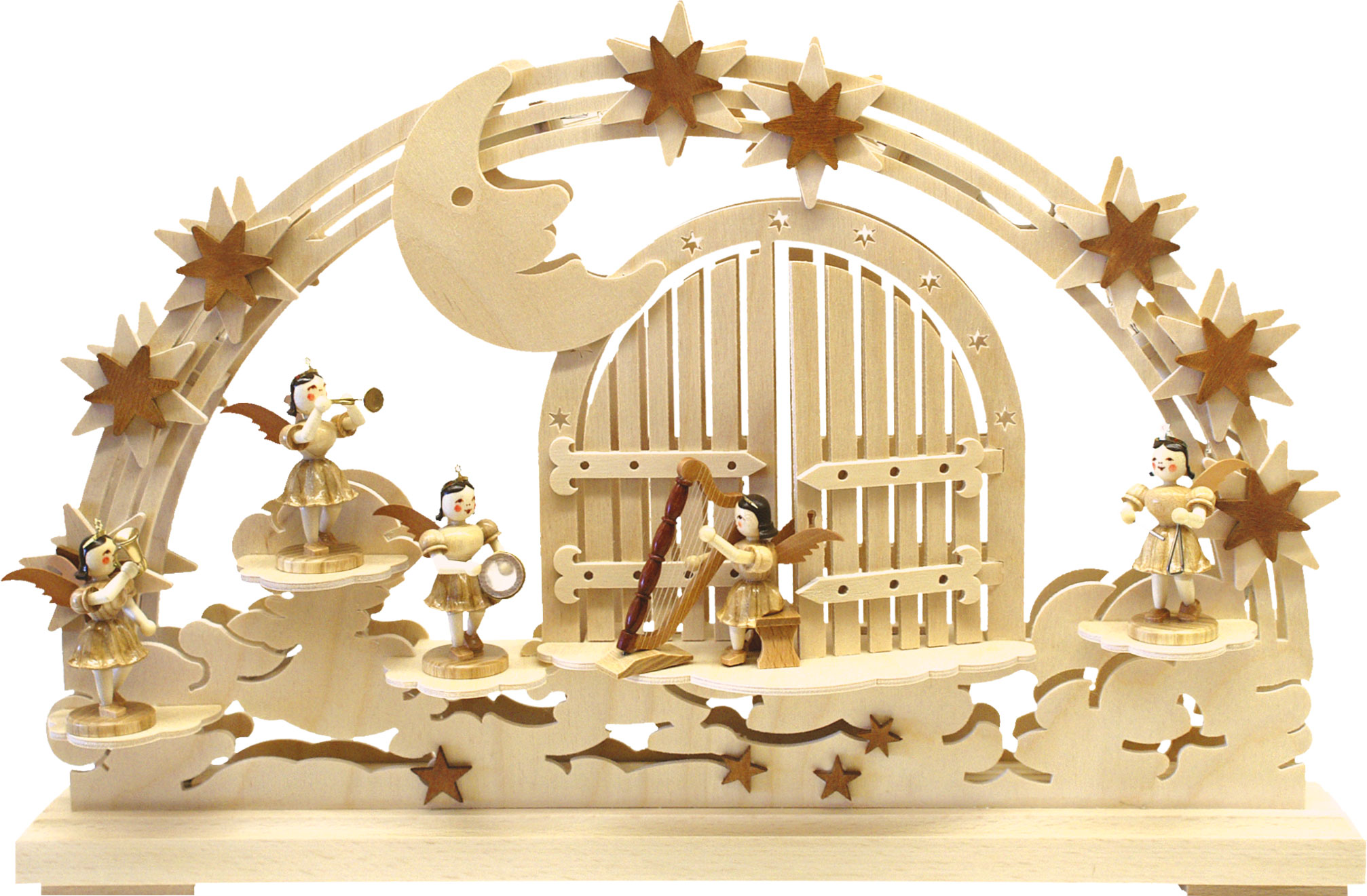 Small Schwibbogen, Heaven's Gate, 5 short-skirted angels