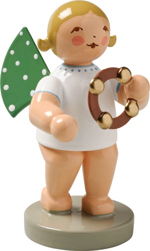 Engel mit Schellenring blondes Haar