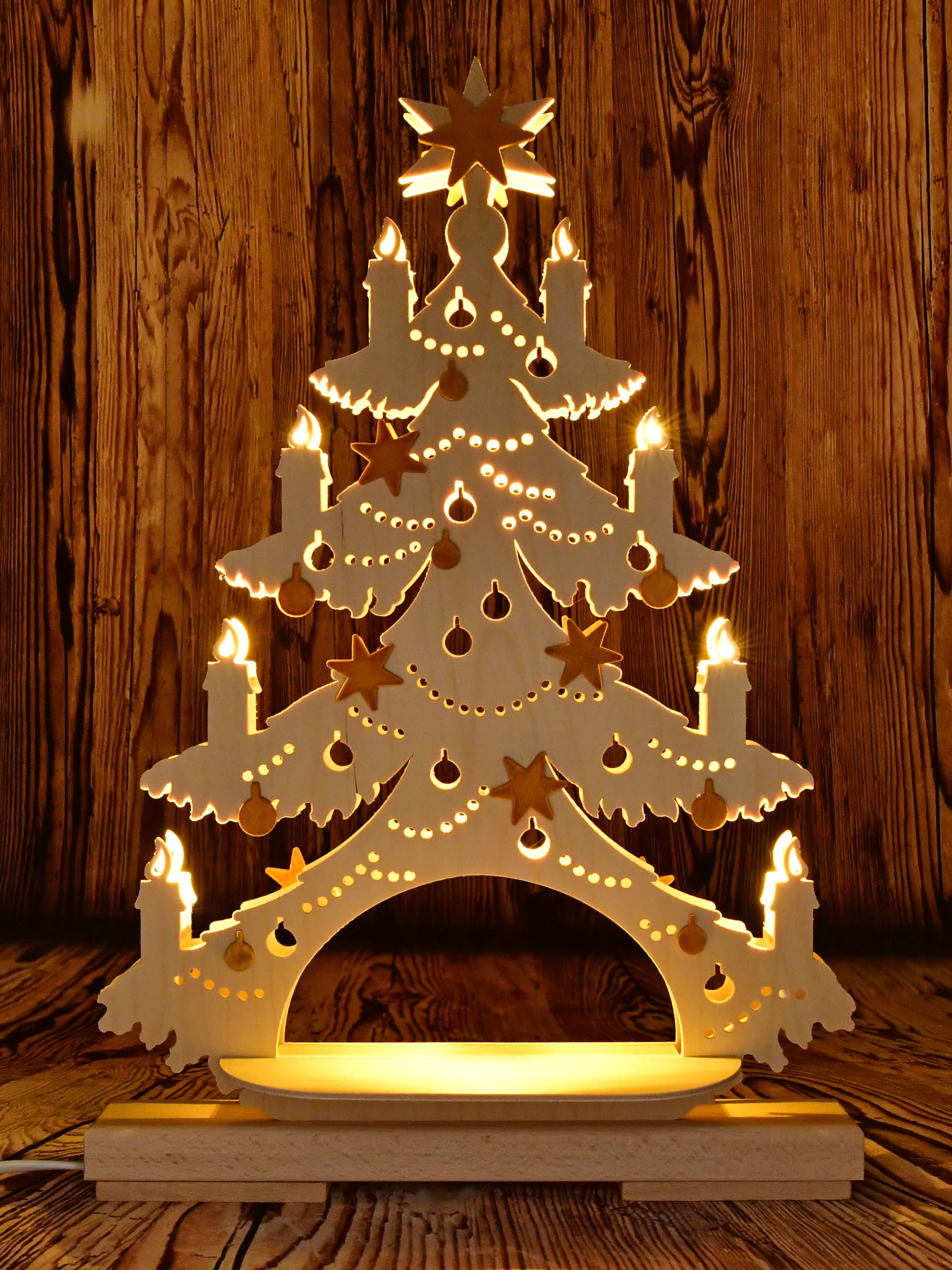 Small fir tree, gift bearer, unassembled