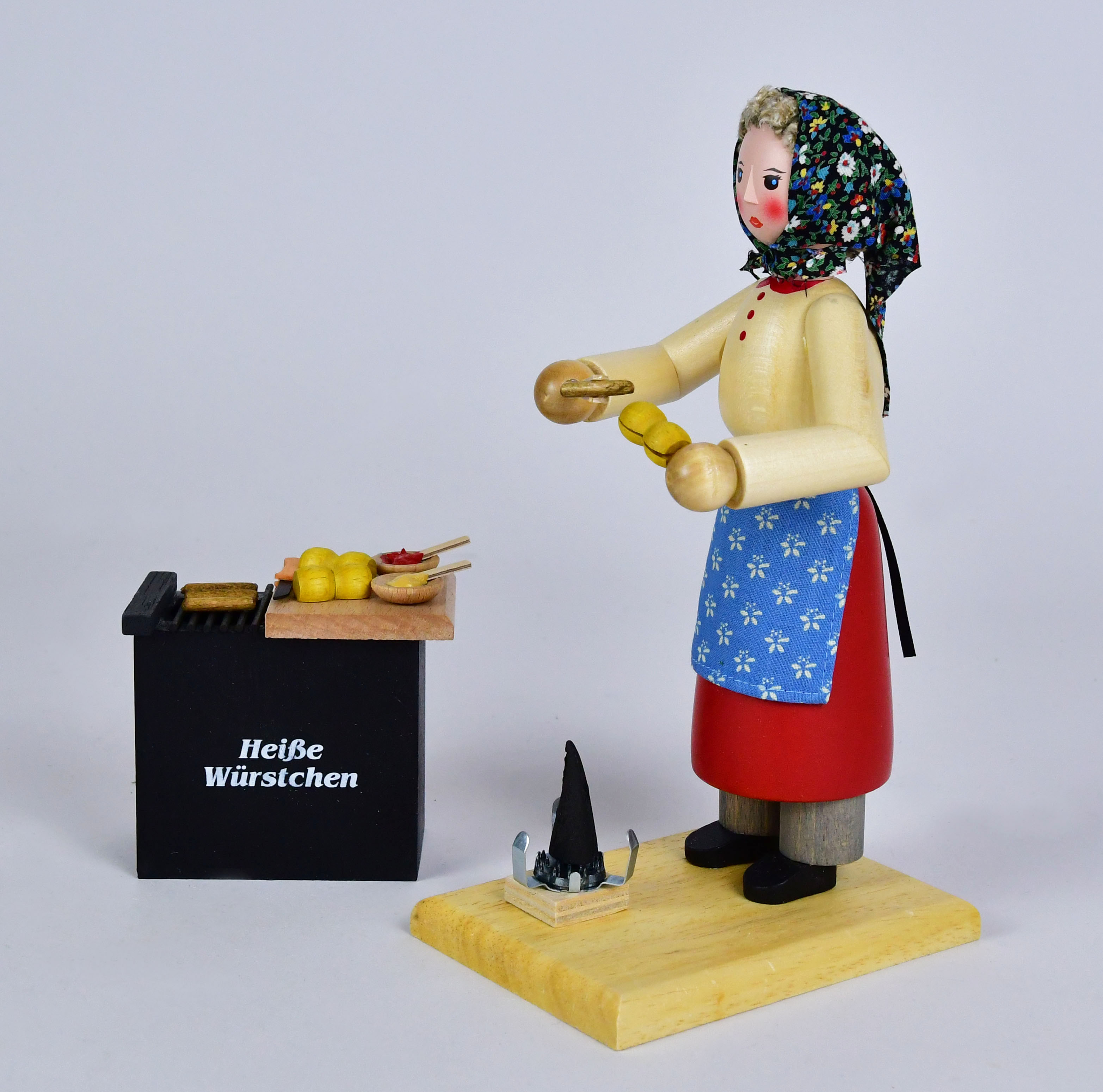 Räuchermann, Würstchen-Verkäuferin