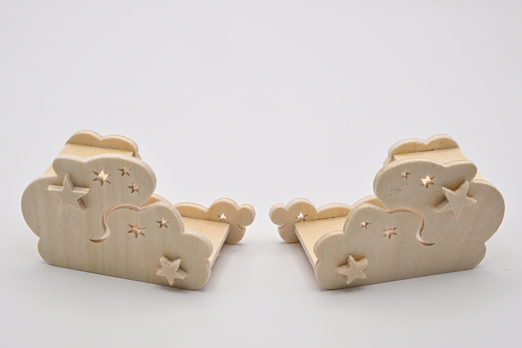 Wölkchen 07, 2-tier, flat design, right + left