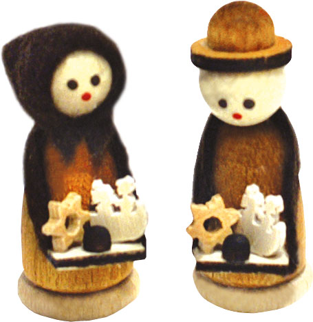 Miniaturfiguren, 2er Set, Striezelkinder