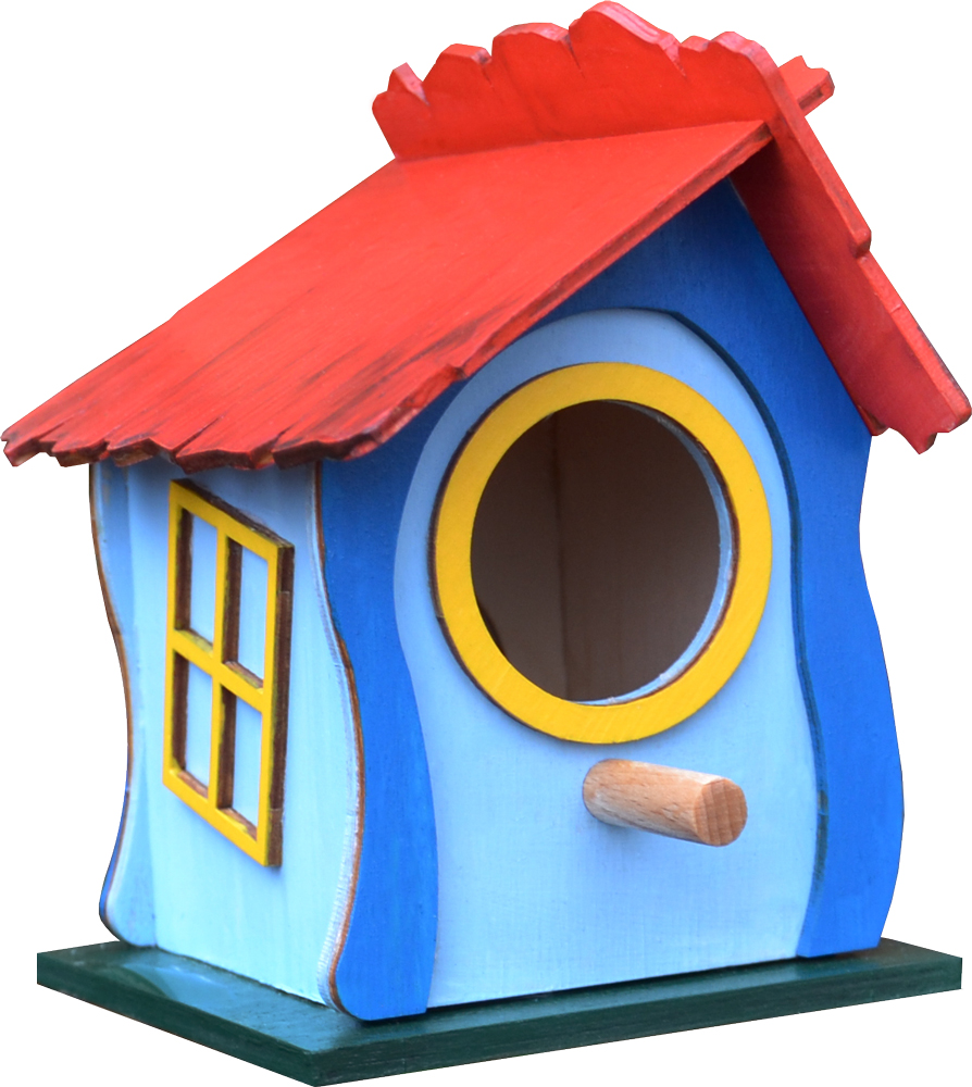 BS Vogelhaus zum Hängen, klein, Schiefhaus