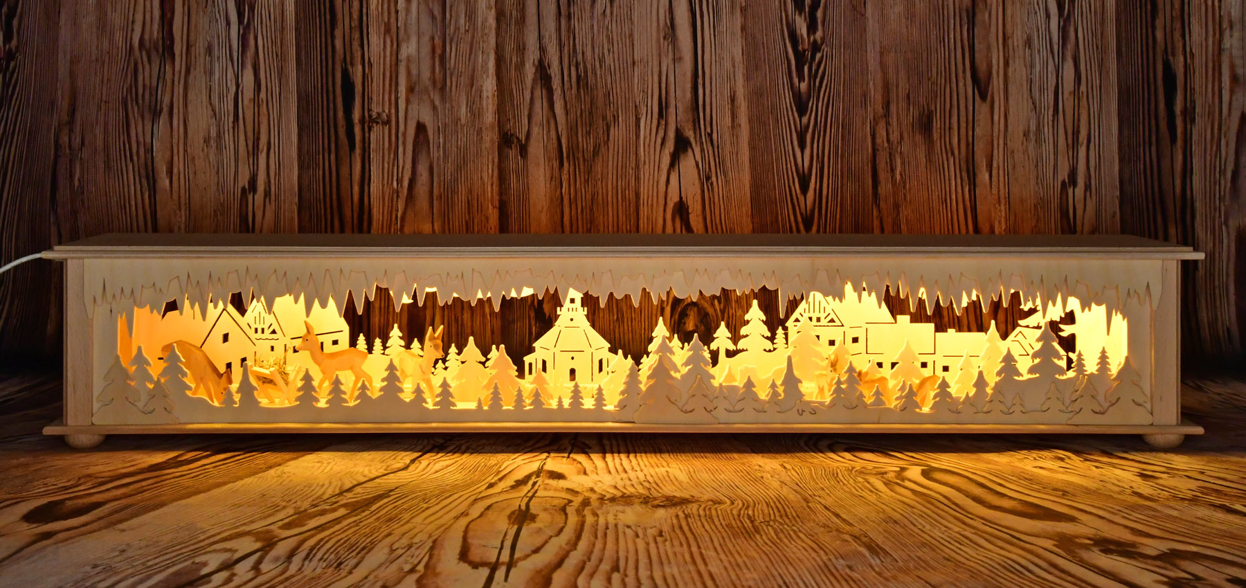 Large room light, Wald Seiffen, deer