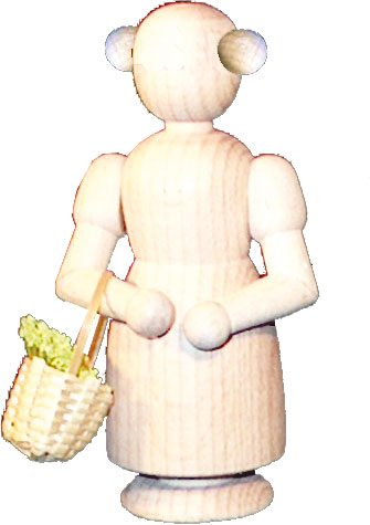 帽子をかぶっていないフラワーガール、工作用