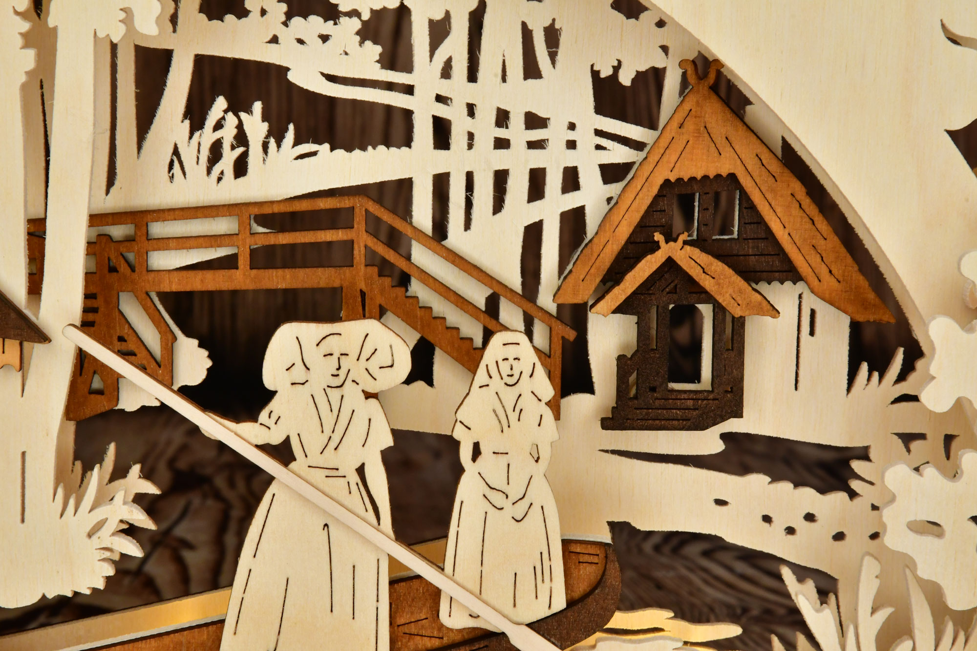 3D-Schwibbogen kl., Kleinod im Spreewald