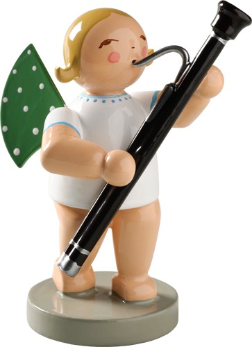 Engel mit Fagott blondes Haar