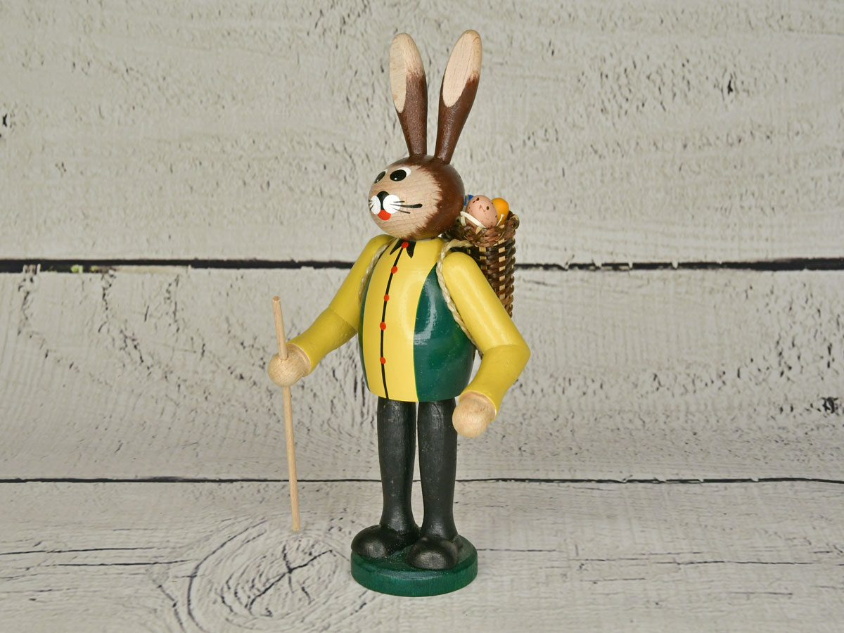 Easter bunny with walking stick