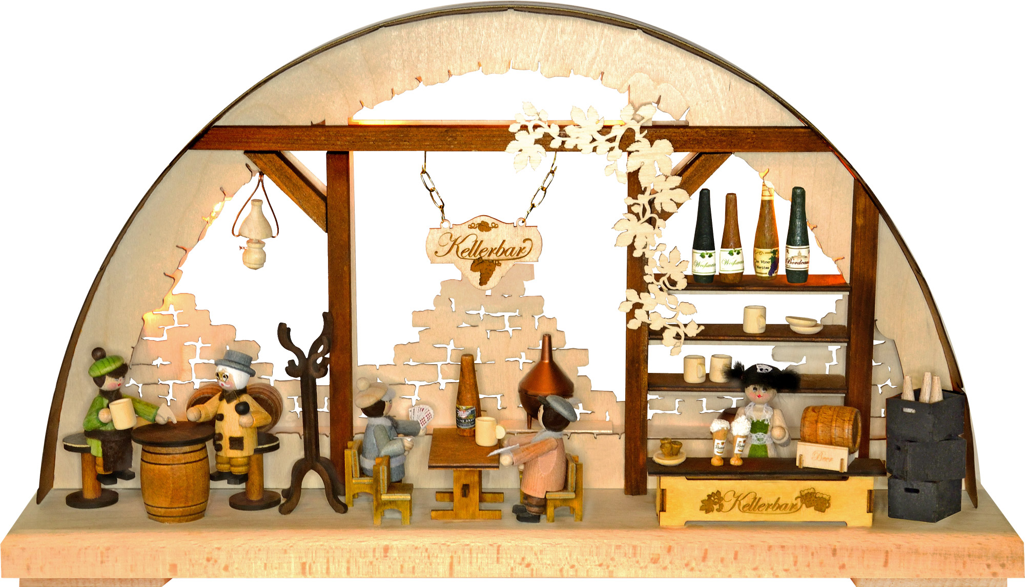 Small 3D Schwibbogen, cellar bar