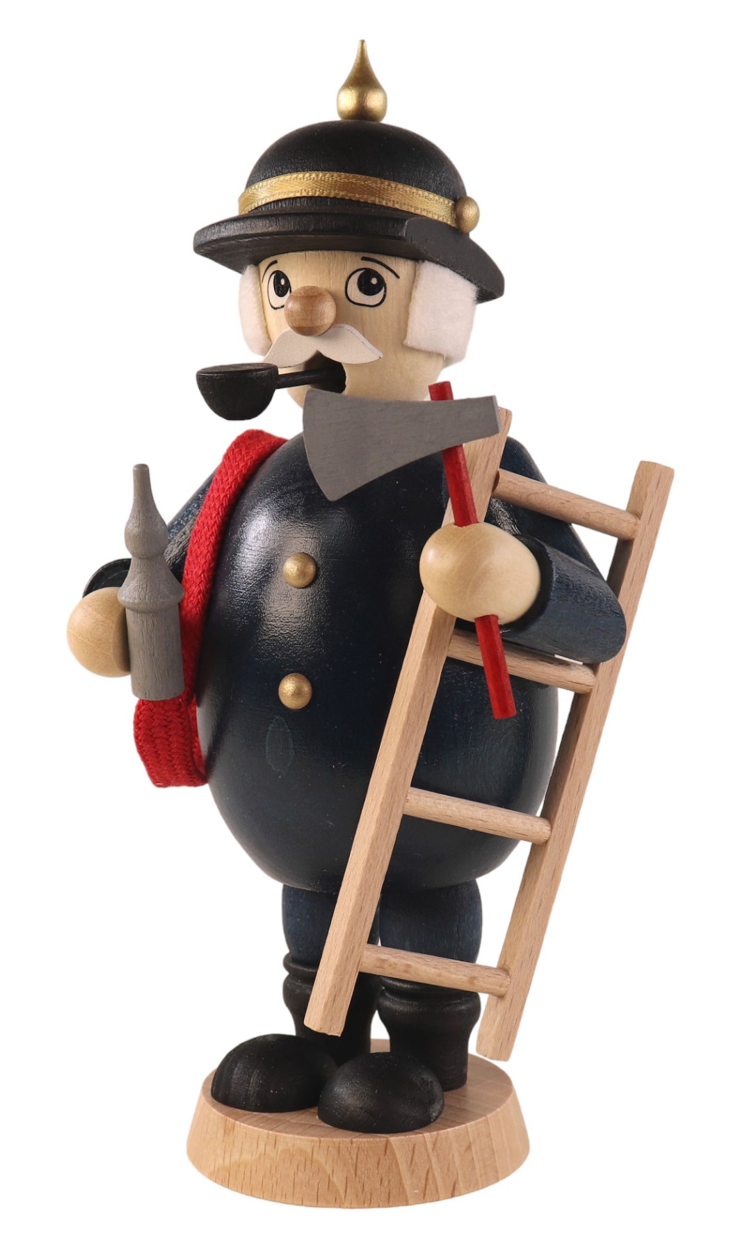 Feuerwehrmann, farbig Räuchermann, 16,5cm