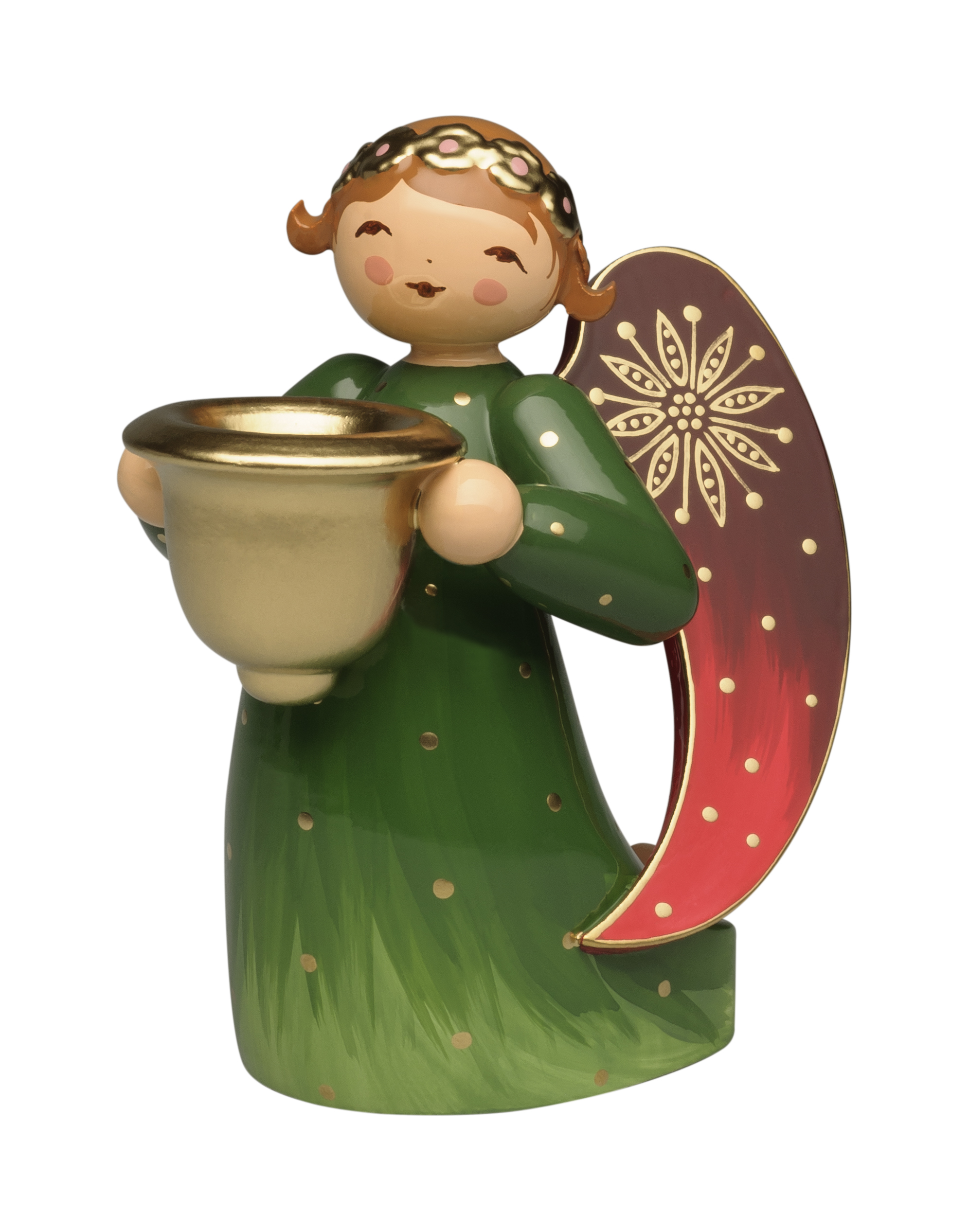 Engel reich bemalt, kniend