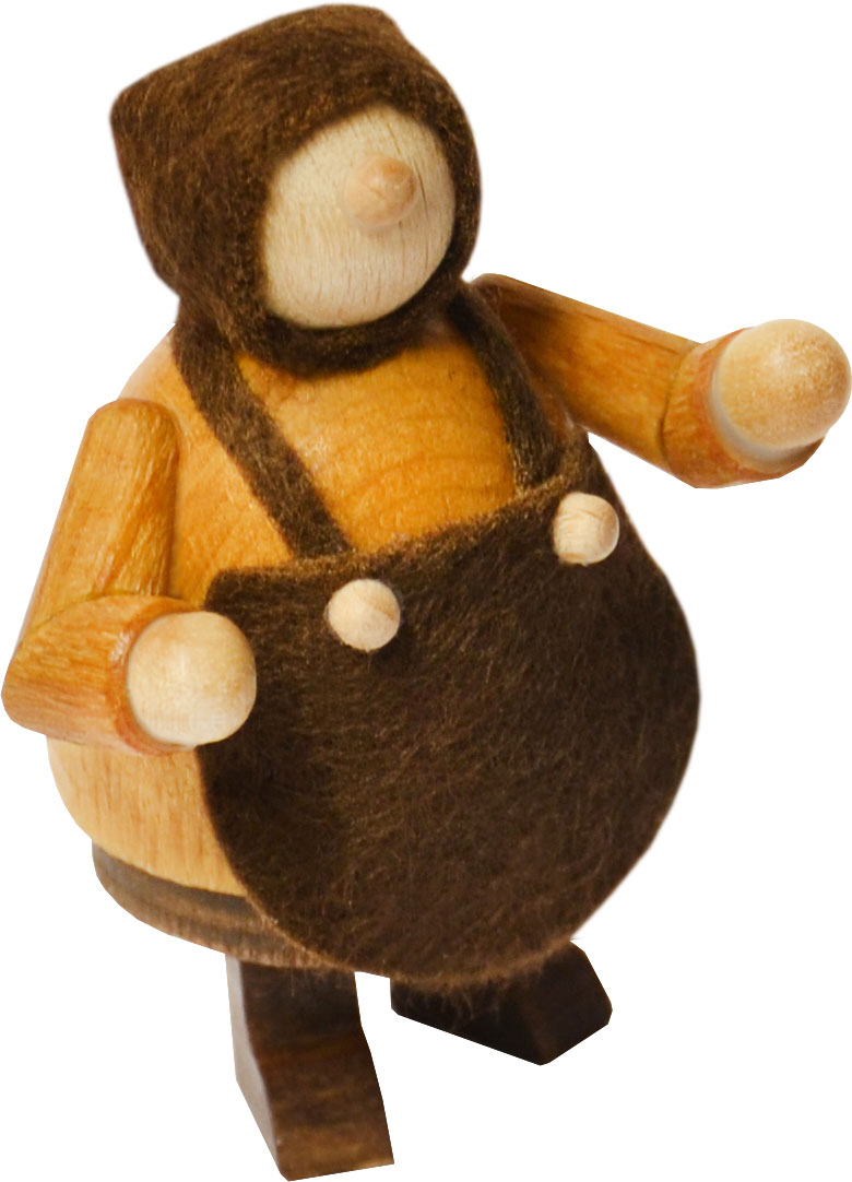 Molli, Frau mit Kopftuch, braun