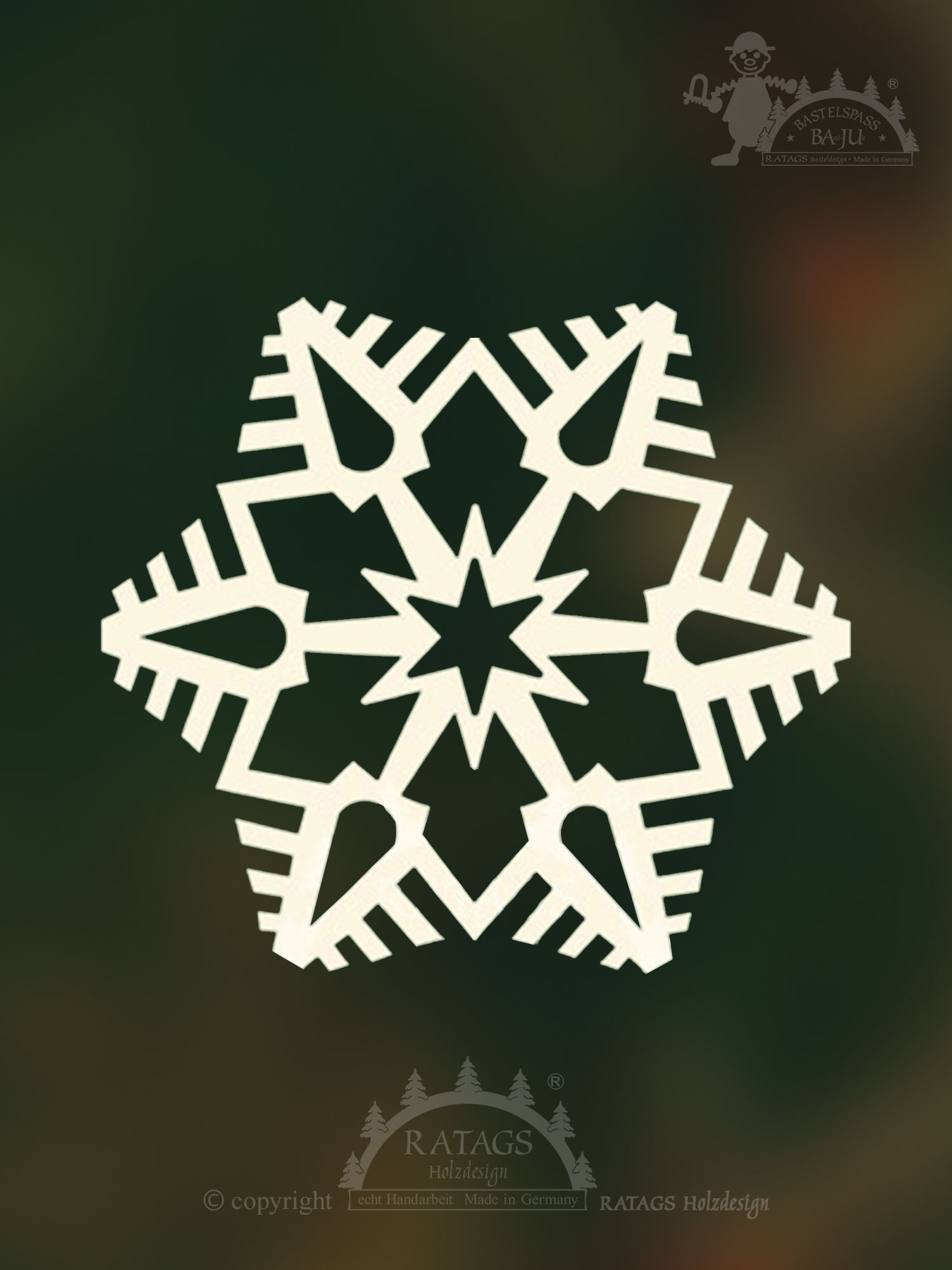 Window picture, for crafting, star, for sawing out