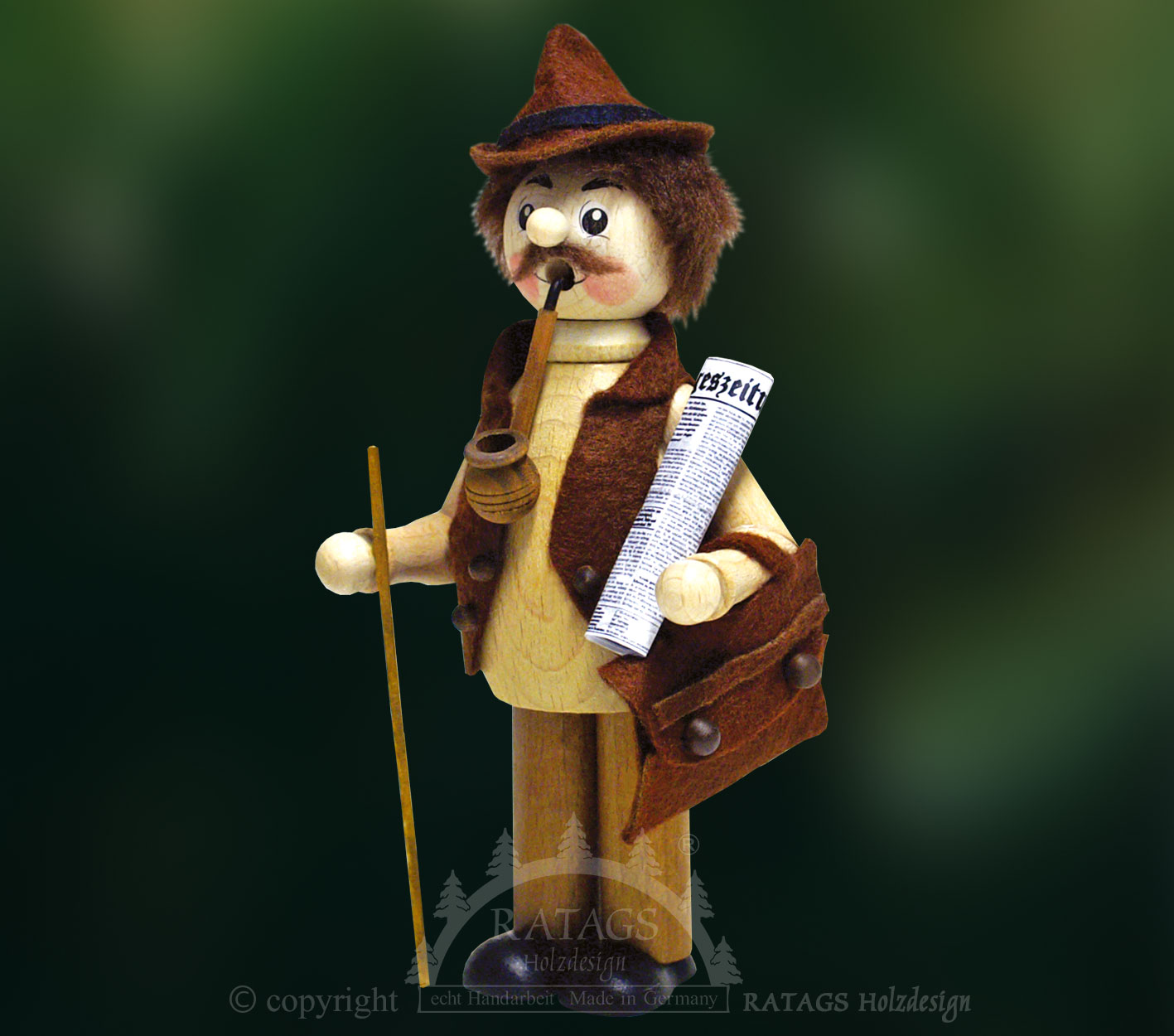 Naturpaffer, avô envernizado