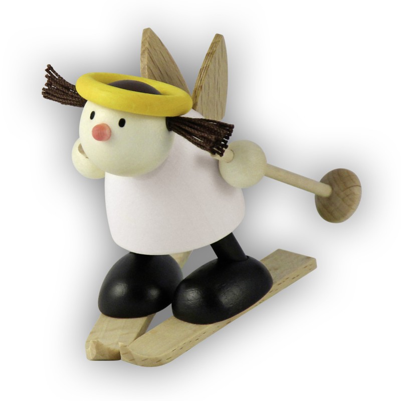 Angel Lotte, on skis – snow flake